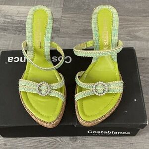 COSTABLANCA MADE IN SPAIN ADELIA WEDGE SANDALS